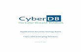 Application Security Testing Tools - CyberDB · 2018-04-04 · Research and Market has announced in their "Security Testing Market - Global Forecast to 2021" report that the global