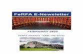 Smart Marketing Works Mail - FeRFA E-Newsletter …...every 12 months. Simply complete the application form which can be downloaded here. If you need further details please contact