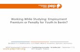 Working While Studying: Employment Premium or Penalty for …€¦ · Working while studying significantly reduces the transition spell: • For youth who left school with at least