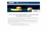 THE SURF AWARDS: LEARNING FROM SUCCESS · SURF and the Scottish Government deliver the annual SURF Awards for Best Practice in Community Regeneration to identify and share examples