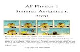 AP Physics 1 Summer Assignment 2020 - monroe.k12.nj.us...Summer Assignment 2020 Begin this packet after you confirm your placement with guidance. This assignment is being handed out