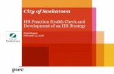 City of Saskatoon...PwC Purpose of this report 4 • The City of Saskatoon (the “City”) Strategic Risk Register contains risk CI-2, which is that “The City’s existing strategies