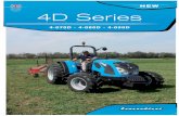 6615791A2 4D Series - Landini · start-up of the implement. The 1 3/8-inch rear PTO come stand-ard with two speeds 540/540E rpm in addition to the ground speed PTO. A 540-rpm PTO