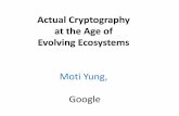 Actual Cryptography at the Age of Evolving Ecosystems€¦ · •Adx notifies agencies all info it collects on them •Adx hides the cookie of users by encrypting them with agency