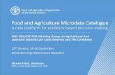 Food and Agriculture Microdata Catalogue · 2019-09-27 · Microdata are unit-level information usually collected through surveys, census, and administrative systems. Microdata contain