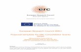 European Research Council (ERC) Proposal template for ERC ... · Research proposal (Part B1 and Part B2) Letter of commitment of the host institution Version 2.0 26 November 2019