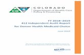 FY 2018–2019 412 Independent Audit Report for Denver ...€¦ · FY 2018–2019 412 Independent Audit Report . Page 4. State of Colorado DHMC_CO2018-19_MCO412_Report_F1_0619 . coder.