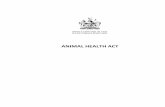 Animal Health Act - Prince Edward Island · Animal Health Act PART I - INTERPRETATION AND ADMINISTRATION Section 1 c t Current to: April 15, 2017 Page 5 c ANIMAL HEALTH ACT CHAPTER