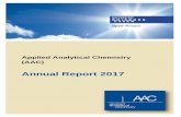Annual Report 2017¼ckblick_201… · Applied Analytical Chemistry Annual Report 2017 Page 7 of 32 Major News 2017 7th Spring School "Industrial Analytical Chemistry" The 7th Spring