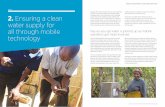 WATER Ensuring a clean - GSMA...GSMA 30 31 2019 Ensuring a clean water supply for all through mobile technology Ensuring a clean water supply for all through mobile technology Water