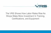 The VRS Shows How Labor Rates Rise As Shops …storage.cloversites.com/nationalautobodyresearch...1 37 total shops within 10 miles of the example ZIP code 85703. Body & paint rates