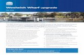 Woolwich Wharf upgrade · 2020-05-28 · } installing steel piles, a new entry bridge, gangway and pontoon } new wharf fit out including new seating and customer information} improving