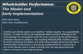 WholeSoldier Performance: The Model and Early Implementation · 2011-05-15 · MAJ Sam Huddleston USAREC and USAAC asked us to redefine “Soldier Quality” in a quantifiable manner.