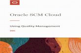 Using Quality Management · 2020-06-24 · Oracle SCM Cloud Using Quality Management Preface ii Documentation Accessibility For information about Oracle's commitment to accessibility,