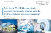 Detection of PD-L1 RNA expression in immunohistochemically ...cpo-media.net/ECP/2019/Congress-Presentations/135...RT-PCR). I Our data confirm that the immunohistochemical negative