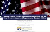 Rule 6A-1.09422, Florida Comprehensive Assessment Test and ... · Rule 6A-1.09422, Florida Comprehensive Assessment Test and End-of-Course Assessment Requirements: Standard Setting