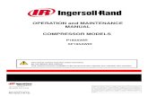 OPERATION and MAINTENANCE MANUAL COMPRESSOR MODELS · OPERATION and MAINTENANCE MANUAL COMPRESSOR MODELS P185AWIR XP185AWIR This manual contains important safety information. Do not