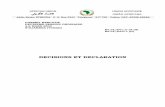 DECISIONS ET DECLARATION - African Union · 2016-03-23 · EX.CL/Dec.7 (II) Décision sur la préparation de la cinquième Conférence ministérielle de l’Organisation mondiale