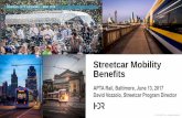Streetcar Mobility BenefitsEvolution of Modern Streetcar 2000 2010 2020 Legacy Systems First Wave 2000 - 2004 Second Wave 2003 - 2012 Short Starter Segments 2013 - 2016 Independent