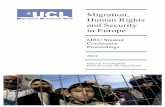 Migration, Human Rights and Security in Europe · 2016-07-20 · 6! “Migration, Human Rights and Security in Europe”, MRU Student Conference Proceedings University College London