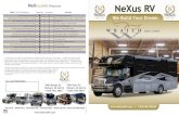 NeXCLUSIVE Features - Bob Hurley RV · Diesel Motor home, the Ghost Super C Diesel Motor home, and the Viper Class B+ Motor home — are known in the industry for exclusive manufacturing