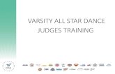 VARSITY ALL STAR DANCE JUDGES TRAININGnda.s3.varsity.com.s3.amazonaws.com/files/Links/... · Varsity All Star Dance Category Descriptions . JAZZ . A jazz routine can incorporate the