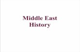 Middle East HistoryMiddle East Historical Timeline A Preliminary Look 1.! Pre-7th Century 2.! 7th Century and the Advent of Islam 3.! 7th Century—13th Century: Climax of Arab-Islamic