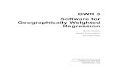 GWR 3 Software for Geographically Weighted Regression · 2004-10-29 · Software for Geographically Weighted Regression Martin Charlton Stewart Fotheringham ... style’ menus and