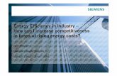 Energy Efficiency in Industry – How can I increase … · 2010-06-02 · Suggestions for next steps Fill out questionnaire Estimated savings potential Estimated and realized energy