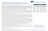 INSTITUTIONAL EQUITY RESEARCH Capital Goods & Engineeringbackoffice.phillipcapital.in/Backoffice/Research... · 2.6x TTM revenues. Revenue is expected to grow at 11% yoy as most companies