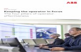WHITE PAPER Keeping the operator in focus€¦ · The four pillars of operator effectiveness. 2 WHITE PAPER: KEEPING THE OPERATOR IN FOCUS Operator effectiveness is fundamental to