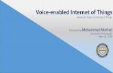 Presented by Mohammad Mofrad University of Pittsburgh ...people.cs.pitt.edu/~hasanzadeh/files/notes/04.26.18_viota.pdf · 4/26/2018  · Building a customizable voice-enabled IoT