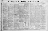 LOWELL JOURNAL.lowellledger.kdl.org/Lowell Journal/1888/10_October/10-12...LOWELL JOURNAL. One Dollar a Year. Of&oe in Train's Opera Bouse giook. Three Cents Per Copy. VOLUME XXIV.