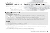 Jesus Rises on the Third Day • Lesson 8 Bible Point Jesus ... · Jesus Rises on the Third Day • Lesson 8 Bible Verse Believing in Jesus makes me a new person (adapted from 2 Corinthians