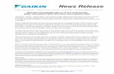 News Releasedjheating.daikincomfort.com/media/pdfs/press-releases/...Daikin North America LLC • Suite 500, 5151 San Felipe • Houston, TX 77056 Main: 713.861.2500 • News Release
