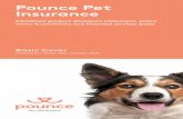 Pounce Pet Insurance · Pounce Pet Insurance is distributed and promoted by: Insurance Australia Limited (IAL) trading as Pounce Pet Insurance ABN 11 000 016 722, AFSL 227681 of Tower