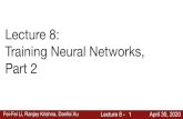Lecture 8: Training Neural Networks, Part 2cs231n.stanford.edu/slides/2020/lecture_8.pdf · 2020-04-30 · Lecture 8 - 46 April 30, 2020 High initial learning rates can make loss