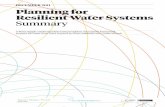 B1 Planning for Resilient Water Systems Summary€¦ · that, for example, demand management has matured over the past decade. WAter Supply AnD DemAnD InveStment OptIOnS ASSeSSment