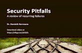 Security Pitfalls - Home : Security and Privacylistically cyber security & safety risks implement risk mgmt. for cybersecu-rity in multi-stakeholder environments incl. contractors