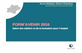 FORM ’AVENIR 2016 - cariforef-mp.asso.fr · FORM ’AVENIR 2016 ... Le grand sud attractif Source INSEE +800 000 personnes d’ici 2030 +0,9% de croissance démographique par an