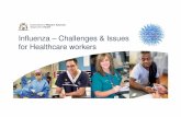 Influenza Challenges Issues for Healthcare workers AREGAN ... · Influenza – Challenges & Issues for Healthcare workers. Outline 1. Basics of influenza 2. Surveillance 3. Vaccines