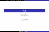 XLE - Heidelberg University · 2008-04-03 · Linux I II III Res WN/TT NLTK BNC/XML XLE I Vorbereitung Grammatik I Exkurs: LFG Grammatik II Parsen Dateien Parsen von Satzen¨ Starten