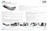 Z-flex Heel Boot IFU 2020-02 Letter-Spreads · El producto ha sido diseñado para su uso en hospitales, asistencia prolongada, residencias geriátricas y atención domiciliaria. Cualquier