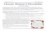 WINTER 2016/2017 JANUARY 31, 2017 Hoover Women’s Newsletters3.amazonaws.com/.../10/12131435/womens-newsletter... · The Annual Thanksgiving Food Pantry and Clothing Drive was on