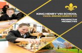 KING HENRY VIII SCHOOL · “King Henry VIII School Community will work together to create an inclusive, safe and happy learning environment in which all are challenged and supported