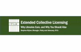 Extended Collective Licensing · Stephen Wyber, Manager, Policy and Advocacy, IFLA. Credit to Paul Keller for the idea. Australian Productivity Commission, 2016 Europeana.pro, via