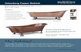 Sinkology Heisenberg Copper Tub Spec Sheetpdf.lowes.com/dimensionsguides/710882160999_meas.pdfHeisenberg Copper Bathtub + Outer - 67.5” x 32” x 31” + Basin Area Floor - 51.25”