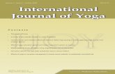 Journal of Yoga C o n t e n t s IJOY - UACJ · A review of the scientific studies on cyclic meditation} Cardiovascular and metabolic effects of intensive Hatha Yoga training in middle-aged