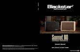 Owner’s Manual - Blackstar amps · The Sonnet 60 acoustic amplifier brings a simple control set with intuitive design to give you the pinnacle of acoustic tone. Each channel of