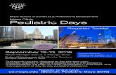 Mayo Clinic Pediatric Days · 2016-03-22 · Mayo School of Continuous Professional Development Mayo Clinic Pediatric Days September 12-13, 2016 Optional Pre-Course Maintenance of